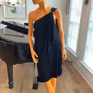 Little black one shoulder dress